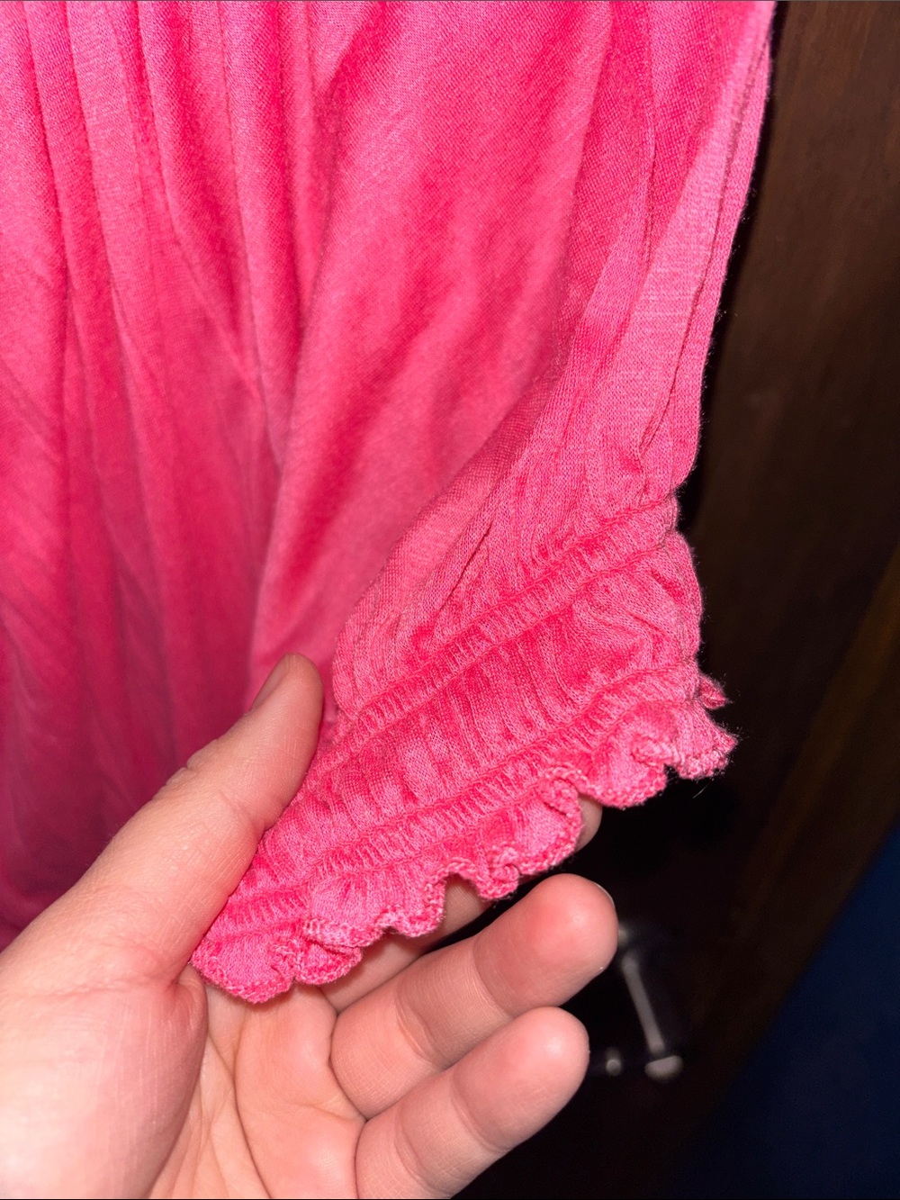 Faded Glory Hot Pink Peasant Blouse - Picture 11 of 12